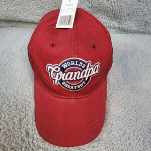 Worlds Greatest Grandpa Baseball Hat Cap Embroidered Adjustable Strap Back NEW
